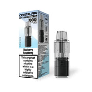 Crystal Pro CP 10K Prefilled Pods in Blueberry Raspberry flavor – stylish vape device with up to 10,000 puffs.